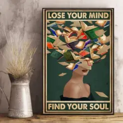 Canvas Prints Lose Your Mind Find Your Soul Gifts Vintage Home Wall Decor Canvas