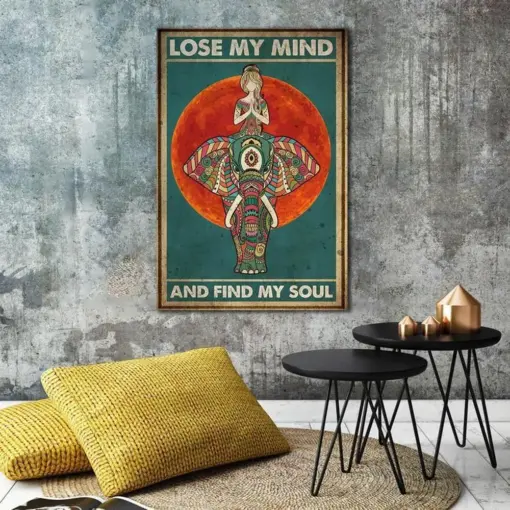 Canvas Prints Lost My Mind And Find My Soul Christmas Gift Vintage Home Wall Decor Canvas - Mostsuit