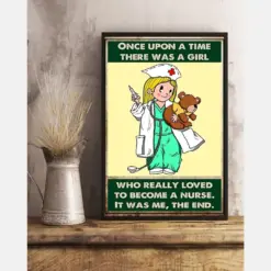 Canvas Prints Love To Become A Nurse Birthday Gift Vintage Home Wall Decor Canvas