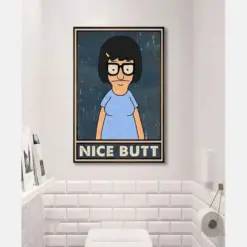 Canvas Prints Nice Butt Birthday Gifts Vintage Home Wall Decor Canvas