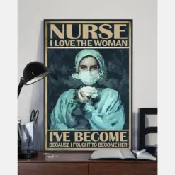 Canvas Prints Nurse - Love The Woman I'Ve Become Birthday Gift Vintage Home Wall Decor Canvas