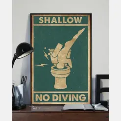 Canvas Prints Shallow No Diving Hands Birthday Gift Vintage Home Wall Decor Canvas