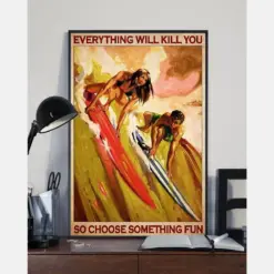 Canvas Prints Surfing Everything Will Kill You Wall Art Gifts Vintage Home Wall Decor Canvas