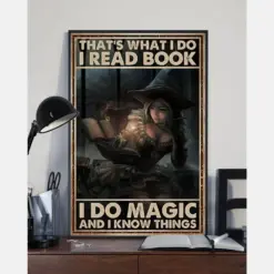 Canvas Prints That'S What I Do I Read Book I Do Magic And I Know Things Wall Art Vintage Home Wall Decor Canvas