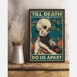 Canvas Prints Till Death Do Us Apart Birthday Gift Vintage Home Wall Decor Canvas