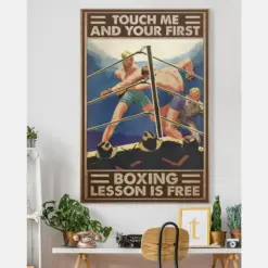 Canvas Prints Touch Me And Your First Boxing Birthday Gift Vintage Home Wall Decor Canvas