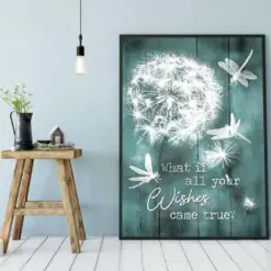 Canvas Prints What If All Your Wishes Came True Gift Vintage Home Wall Decor Canvas