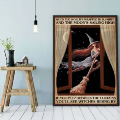 Canvas Prints When The World'S Wrapped In Slumber And The Moon'S Sailing High Birthday Gift Vintage Home Wall Decor Canvas