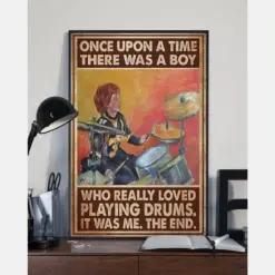 Canvas Prints Who Really Loved Playing Drums Birthday Gifts Vintage Home Wall Decor Canvas