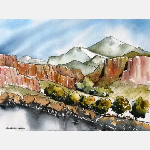 Canyon Entry - Original Watercolor Painting