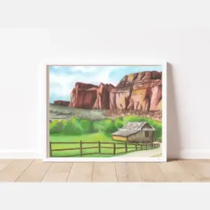 Capital Reef National Park Watercolor Print | Utah Artwork | Southern Utah Painting | Capital Reef