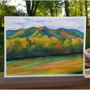 Cares Cove Tennessee Cares Cove Painting Smoky Mountain Wall Art Mountain Lover Gift Tennessee Gifts National Park Gifts Fall Artwork