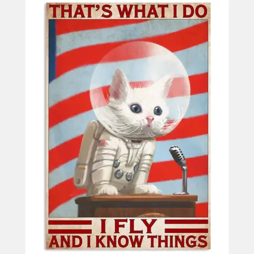 Cat Astronaut That What I Do It Man Pal