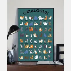Cat Breed Catalogue Canvas Prints Cats Loves Vintage Wall Art Gifts Vintage Home Wall Decor Canvas
