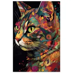 Cat Poster File Art / Art / Image / Abstract / Watercolor