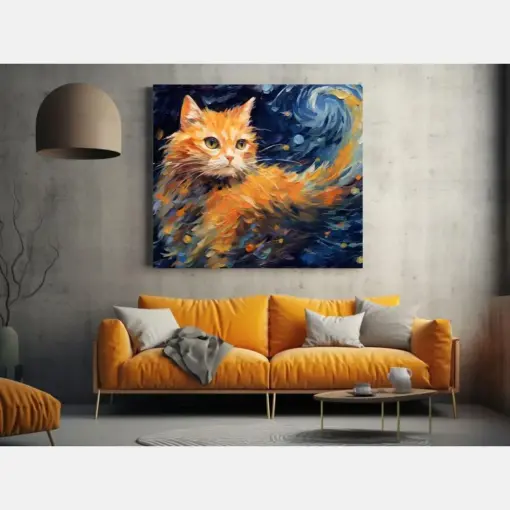 Cat Print Wall Art Gift For Cat Lovers