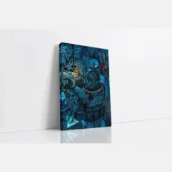 Cat Soldier Canvas Wall Art Cat Lady Art Animal Art Scif Art Canvas Art Print