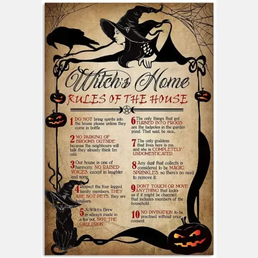 Cat Witch Home Rules Of The House