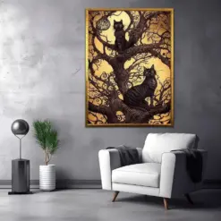 Cats Canvas Painting Cats Wall Art Cats Painting Cats Poster