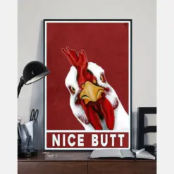 Chickens Loves Canvas Prints Nice Butt Funny Vintage Farm Wall Art Gifts Vintage Home Wall Decor Canvas