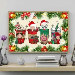 Christmas Drinks Fun Christmas Drinks Sandra Ruth Sonia Elena Christmas Poster