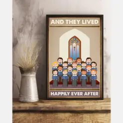 Church Choir Canvas Prints And They Lived Happily Ever After Vintage Wall Art Gifts Vintage Home Wall Decor Canvas