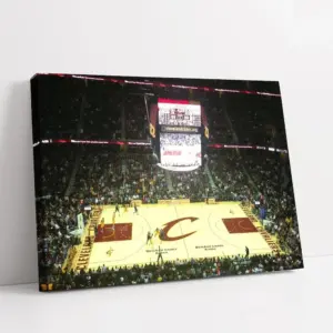 Cleveland Cavaliers Canvas | Rocket Mortgage Wall Art | Quicken Loans Arena Poster | Nba Stadium Canvas | Basketball Home Decor