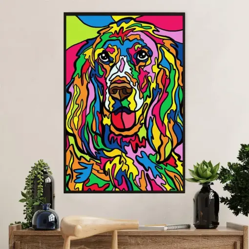 Cocker Spaniel Dog Poster | Colorful Watercolor Dog Painting | Wall Art Gift For Cocker Spaniel Puppies Lover