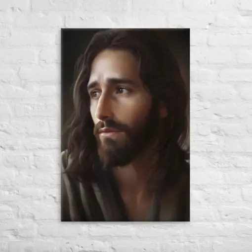 Compassionate Christ Portrait Print On Canvas | Jesus Portrait | Jesus Art Print | Christian Wall Art | Christ Painting | Jesus Painting