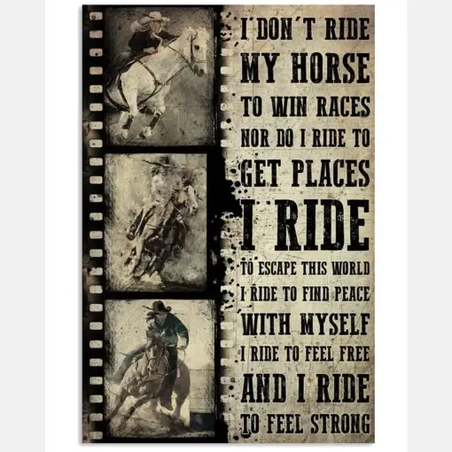 Cowgirl Rodeo I Don't Ride My Horse Film Strip