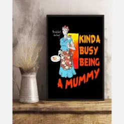 Creepy Mummy Canvas Prints Kinda Busy Being A Mummy Vintage Wall Art Gifts Vintage Home Wall Decor Canvas