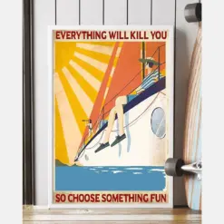 Cruising Canvas Prints Everything Will Kill You Choose Something Fun Vintage Wall Art Gifts Vintage Home Wall Decor Canvas