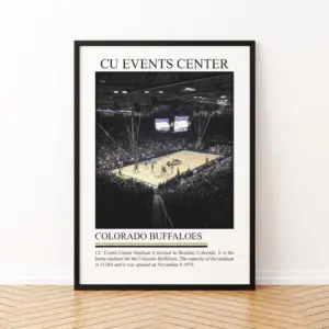 Cu Events Center Print Wall Art | Cu Events Center Stadium Canvas | Print Poster | Caa Basketball Wall Art | Stadium Poster Gift