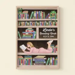 Custom Book Titles Canvas Print Gift For Reading Book Lovers - Poster & Canvas