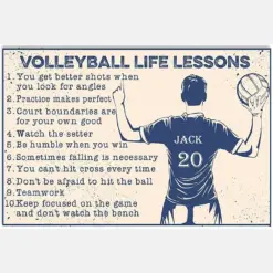 Customize Volleyball Life Lessons, Volleyball Player Man, Volleyball For Him