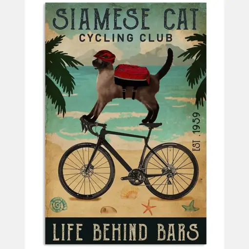 Cycling Club Siamese Cat