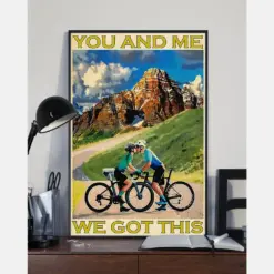 Cycling Couple Canvas Prints You And Me We Got This Vintage Wall Art Gifts Vintage Home Wall Decor Canvas