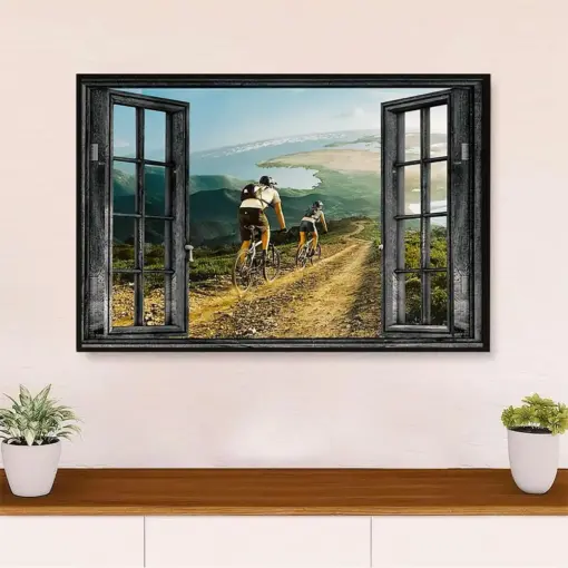 Cycling, Mountain Biking Canvas Prints | Landscape | Wall Art Gift For Cycler