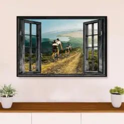 Cycling, Mountain Biking Poster Print | Landscape | Wall Art Gift For Cycler
