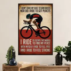 Cycling, Mountain Biking Poster Prints | I Ride | Wall Art Gift For Cycler