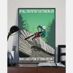 Cycling Poster Of All The Paths You Take In Life Vintage Room Home Decor Wall Art Gifts Idea