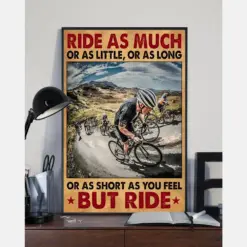 Cyclist Hardknott Pass Ride As Much Or As Little Cycling Poster Vintage Room Home Decor Wall Art Gifts Idea