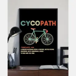 Cycopath Definition Cycling Poster Vintage Room Home Decor Wall Art Gifts Idea