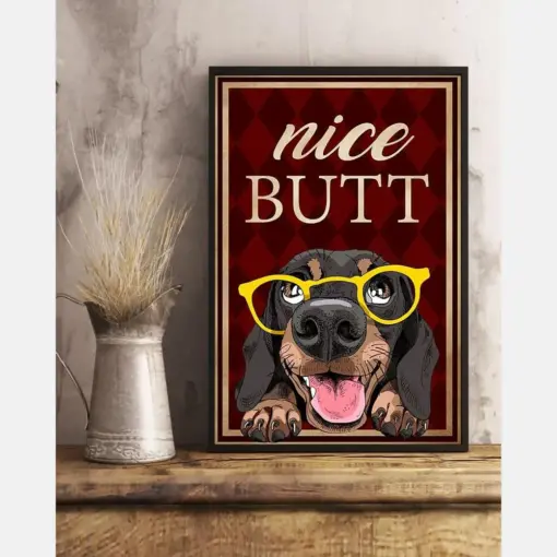 Dachshund Nice Butt Canvas - Gifts For Dog Lover | Puppies Home Room Wall Art