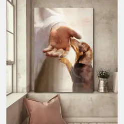 Dachshund Take My Hand Canvas - Gifts For Dog Lover | Puppies Home Room Wall Art