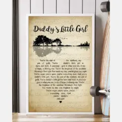 Daddy'S Little Girl Song Lyrics Guitar Heart Vintage