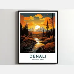 Deal Travel Print Wall Art Deal Wall Hanging Home Decor Deal Gift Art Lovers National Park Art Poster