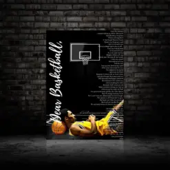 Dear Basketball Canvas