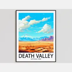 Death Valley Travel Poster Death Valley Print National Park Art Print Death Valley Gift Death Valley Wall Art Death Valley Artwork