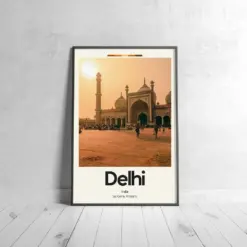 Delhi Poster - Oil Painting Technique | Asian Wall Art | & Printed Travel Prints | Animalistic Home Decor